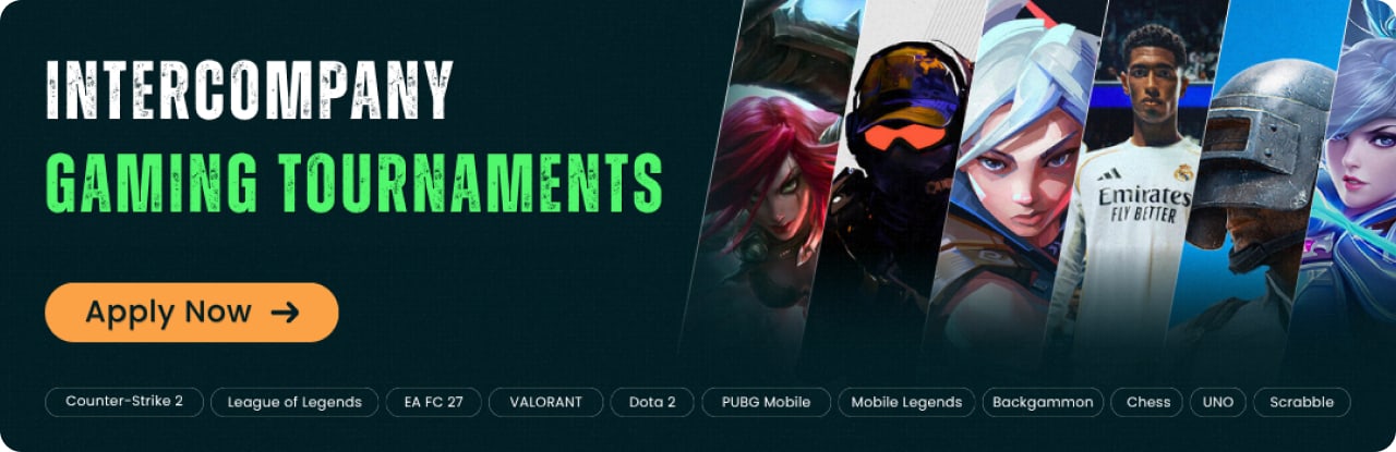 GGCORP intercompany gaming tournaments — apply now